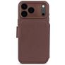 Decoded Detachable Wallet iPhone 17 Pro Max MagSafe Hülle Echtes Leder Abnehmbare 2in1 Klapphülle Geldbörse - Chocolate Brown