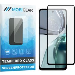 Mobigear Premium Motorola Moto G62 Panzerglas Gehärtetes Glas Displayschutz - Hüllenfreundlich - Schwarz