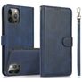 Mobigear Wallet iPhone 16 Pro Max Hülle Abnehmbare 2in1 Klapphülle Geldbörse - Blau