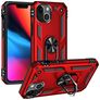 Mobigear Armor Ring iPhone 14 Hülle Hardcase Backcover Stoßfest mit Ringhalter - Rot