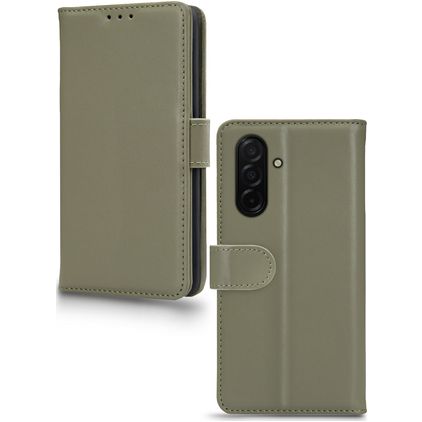 Mobilize Premium Gelly Wallet Samsung Galaxy A27 Hülle Klapphülle Geldbörse - Grün