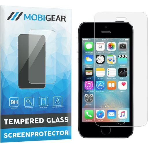 Mobigear iPhone SE (2016) Panzerglas Gehärtetes Glas Displayschutz - Hüllenfreundlich