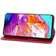 Mobigear Wallet Samsung Galaxy A70 Hülle Klapphülle Geldbörse - Rot