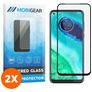 Mobigear Premium Motorola Moto G8 Panzerglas Gehärtetes Glas Displayschutz - Hüllenfreundlich - Schwarz (2er Pack)