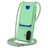 Mobigear Lanyard Card iPhone 16 Silikon Handykette mit Kartenhalter - Grün