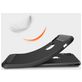 Mobigear Brushed Slim iPhone XR Hülle Flexibles TPU Backcover - Schwarz