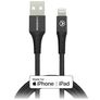 Mobilize Strong Nylon USB-A auf Apple Lightning MFI Kabel 1 Meter - Schwarz