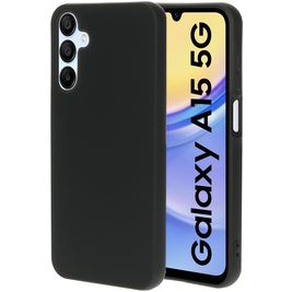 Mobiparts Samsung Galaxy A15 Silikon Hülle Backcover - Schwarz