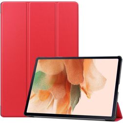 Mobigear Tri-Fold Samsung Galaxy Tab S7 FE Hülle Klapphülle - Rot