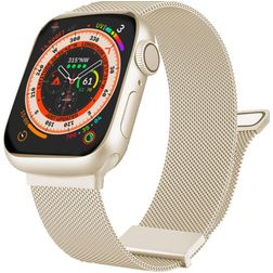 Mobigear Luxury Loop Milanaise Apple Watch Armband Magnetverschluss - 49/46/45/44 mm - Polarstern