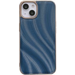 Mobigear Wavy iPhone 14 Hülle Hardcase Backcover - Blau