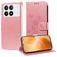 Mobigear Flowers POCO X6 Pro Klapphülle Portemonnaie - Roségold