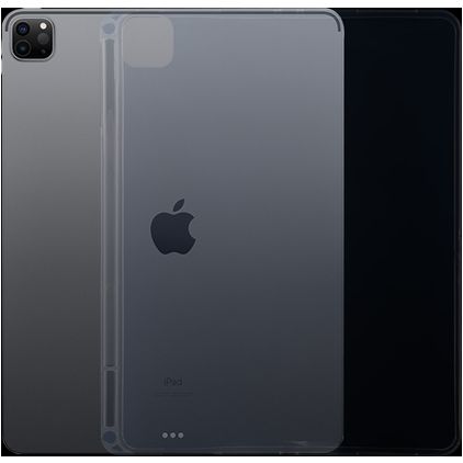 Mobigear Basics Pencil Dünne iPad Pro 12.9 Zoll (2022) Hülle Flexibles TPU Backcover - Transparent