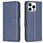 Mobigear Excellent iPhone 15 Pro Hülle Klapphülle Geldbörse - Blau