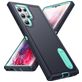 Mobigear Rugged Stand Samsung Galaxy S23 Ultra Hülle Hardcase Backcover Stoßfest mit Ständer - Dunkelblau