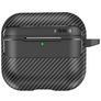 Mobigear Carbon Fiber Dünn Apple AirPods 4 Hardcase Hülle - Schwarz