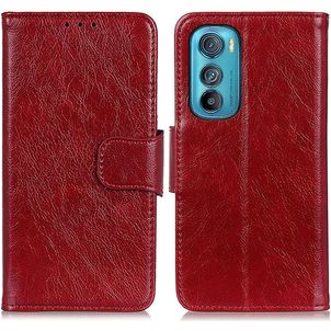 Mobigear Classy Motorola Edge 30 Hülle Klapphülle Geldbörse - Rot