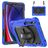 Mobigear SureGrip Xtreme Samsung Galaxy Tab S9 FE Hülle Kunststoff,Silikon Backcover + Stifthalter + Schulterträger + Ständer - Dunkelblau