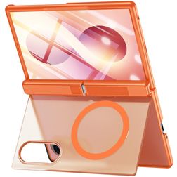 Mobigear Kickstand Samsung Galaxy Z Fold 8 MagSafe Hardcase Backcover Shockproof mit Ständer - Orange