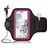 Mobigear Go Active Handyhalterung Joggen iPhone 15 Sporthülle Neopren Sportarmband - Pink