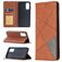 Mobigear Rhombus Slim Samsung Galaxy S20 FE Hülle Klapphülle - Braun