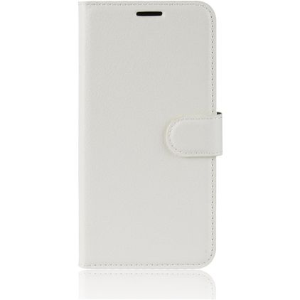 Mobigear Classic Motorola Moto G8 Plus Hülle Klapphülle Geldbörse - Weiß