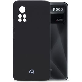 Mobilize Rubber Gelly POCO X4 Pro 5G Hülle Flexibles TPU Backcover - Matt Black