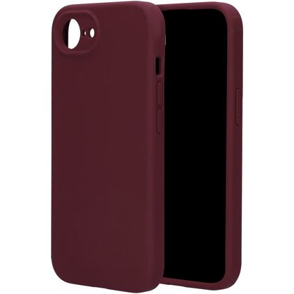 Mobiparts iPhone 17e Silikon Hülle Backcover - Plum Red