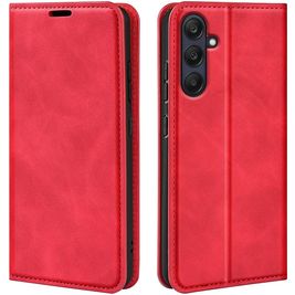 Mobigear Retro Slim Samsung Galaxy A26 Hülle Klapphülle Geldbörse - Rot