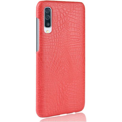 Mobigear Croco Samsung Galaxy A70 Hülle Hardcase Backcover - Rot