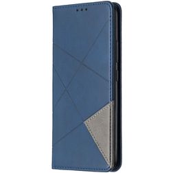 Mobigear Rhombus Slim Realme C11 (2020) Hülle Klapphülle - Blau