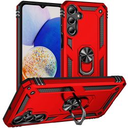 Mobigear Armor ring Samsung Galaxy A16 Hülle Hardcase Backcover Stoßfest mit Ringhalter - Rot
