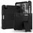 Mobigear ShieldStand iPad Air 5 (2022) Hülle Kunststoff,Silikon Backcover + Stifthalter + Ständer - Schwarz