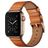 Mobigear Firenze Leder Apple Watch Armband Dornschließe - 42/41/40/38 mm - Braun