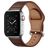 Mobigear Venezia Leder Apple Watch Armband Dornschließe - 49/46/45/44 mm - Braun