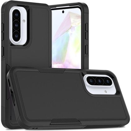 Mobigear Heavy Armor Samsung Galaxy A36 Hülle Hardcase Backcover Stoßfest - Schwarz