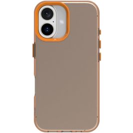 Mobigear Crystal iPhone 16 Plus Hülle Hardcase Backcover - Orange