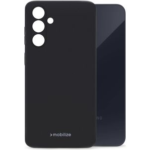 Mobilize Rubber Gelly Samsung Galaxy A35 Hülle Flexibles TPU Backcover - Matt Black