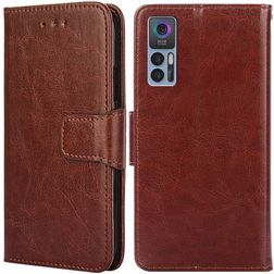 Mobigear Wallet TCL 30 Hülle Klapphülle Geldbörse - Braun