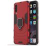 Mobigear Armor Ring Samsung Galaxy A50 Hülle Hardcase Backcover Stoßfest mit Ringhalter - Rot
