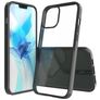 Mobigear Crystal iPhone 12 Pro Max Hardcase Backcover - Schwarz / Transparent