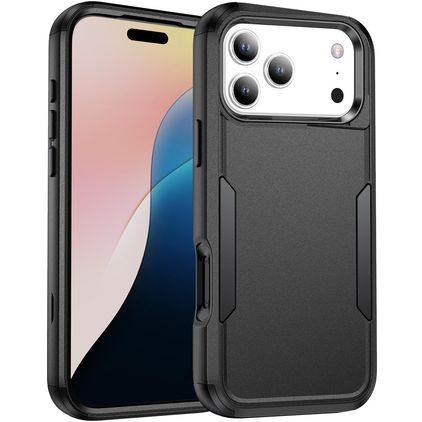 Mobigear Ultra Tough iPhone 17 Pro Max Hülle Hardcase Backcover Stoßfest - Schwarz