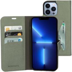 Mobiparts Classic Wallet iPhone 13 Pro Max Klapphülle Portemonnaie - Stone Green
