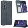 Mobigear Sensation Motorola Edge (2022) Hülle Klapphülle Geldbörse - Blau