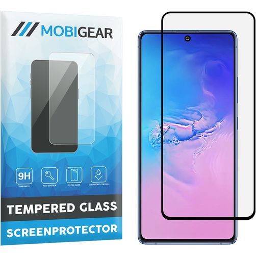 Mobigear Premium Samsung Galaxy S10 Lite Panzerglas Displayschutz - Hüllenfreundlich - Schwarz