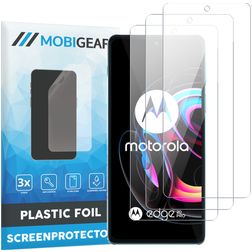 Mobigear Motorola Edge 20 Pro Displayschutz Schutzfolie - Hüllenfreundlich (3er Pack)