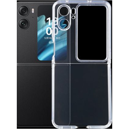 Mobigear Cushion Durchsichtig OPPO Find N2 Flip Hülle Flexibles TPU Backcover Stoßfest - Transparent