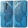 Mobigear Butterfly OPPO A5 (2020) Hülle Klapphülle Geldbörse - Blau