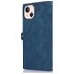 Mobigear Zipper iPhone 14 Hülle Klapphülle Geldbörse - Blau