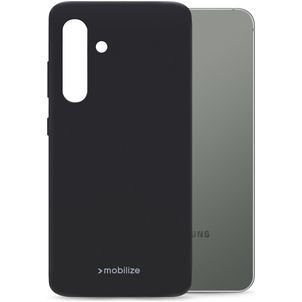 Mobilize Rubber Gelly Samsung Galaxy S24 Plus Hülle Flexibles TPU Backcover - Matt Black